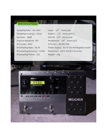 Pedal de Efectos MOOER GE150 para Guitarra Eléctrica