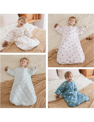 Saco de Sueño HOUSBAY Unisex 0-6 Meses Manta Usable 2.5 Tog