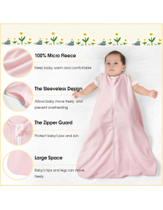 Saco de Dormir para Bebés PHF 3 Pack Microforro 0-6 Meses 2