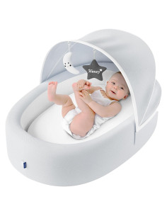 Nido de Bebé Portátil Biliboo - Cuna de Viaje Plegable Gris