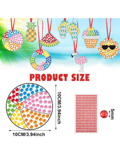 Kit de Manualidades de Verano Mooliwe - 24 Piezas de Arte de Diamante 2