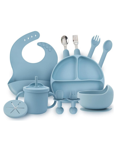 Juego de Alimentación de Silicona MBQMBSS 13 PZS Bebés