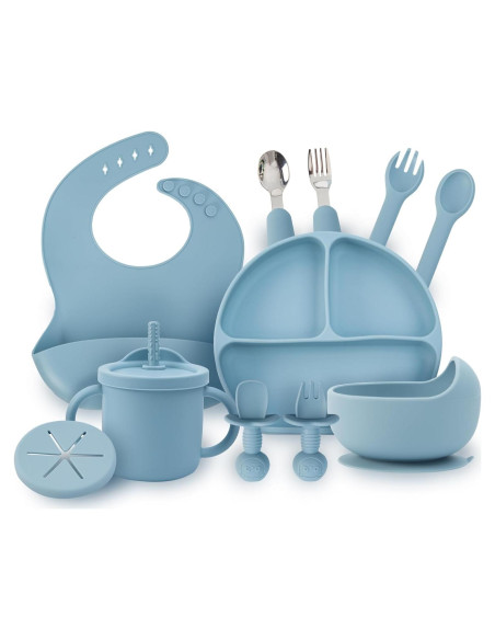 Juego de Alimentación de Silicona MBQMBSS 13 PZS Bebés