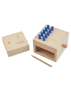 Juego Educativo de Contar Adena Montessori - Picos de Madera