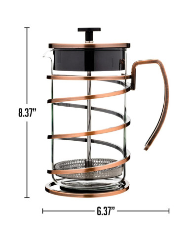 Cafetera Prensa Francesa OVENTE FSW34C 1L Acero Inoxidable