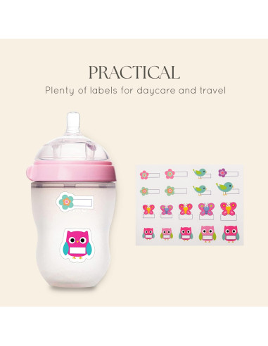 Juego de Clips para Chupete Milanti - Set de 21 Piezas Rosa y Amarillo