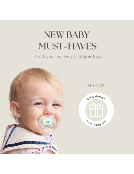 Juego de Clips para Chupete Milanti - Set de 21 Piezas Rosa y Amarillo