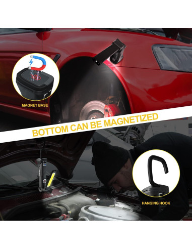 LHOTSE Luz de Trabajo LED Recargable 360 Magnética 500 Lúmenes