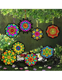 Kit de Manualidades MotiMind 32 Atrapas Luz Mandala DIY 2