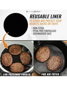 Forros Reutilizables para Freidora de Aire INFRAOVENS 17cm 2