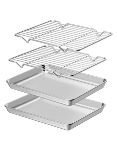 Juego de Bandejas para Hornear Wildone Acero Inoxidable 22.86x17.78cm