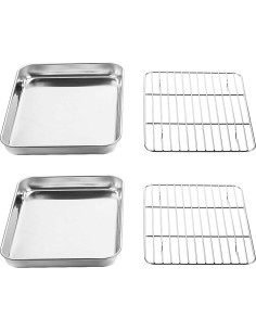 Juego de Bandejas para Hornear Wildone Acero Inoxidable 22.86x17.78cm 2