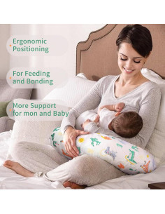 Almohada de Lactancia Resylp Dinosaurio 55.88x45.72 cm Algodón 2