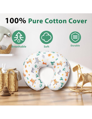 Almohada de Lactancia Resylp Dinosaurio 55.88x45.72 cm Algodón