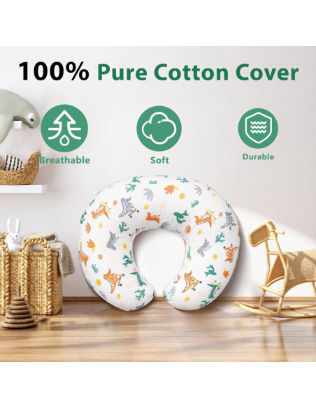 Almohada de Lactancia Resylp Dinosaurio 55.88x45.72 cm Algodón