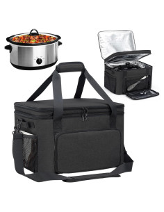 Bolsa de Transporte Aislada Wigojoy para Olla de Cocción Lenta 6-8 Qt