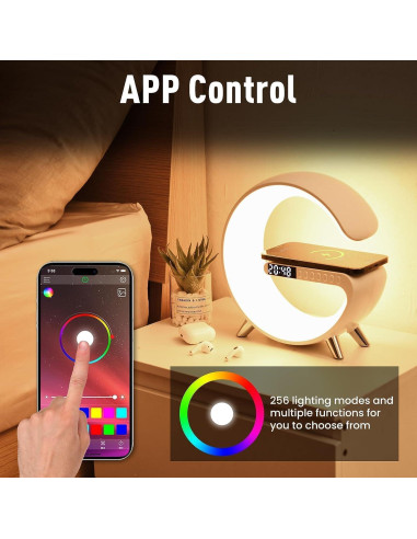 Lámpara de Mesa LED Inteligente LeeNabao 4 en 1 Blanco