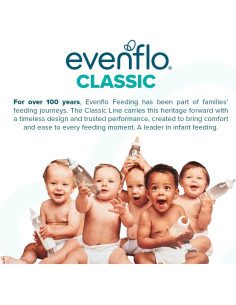 Botellas Estándar Evenflo Feeding Classic Prints 8 Oz - Paquete de 12 2