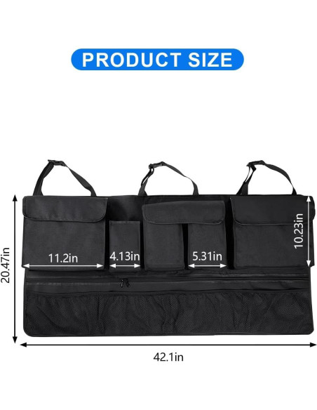 Organizador de Maletero Mandark, Bolsa Colgante Universal 106.7x52.1cm