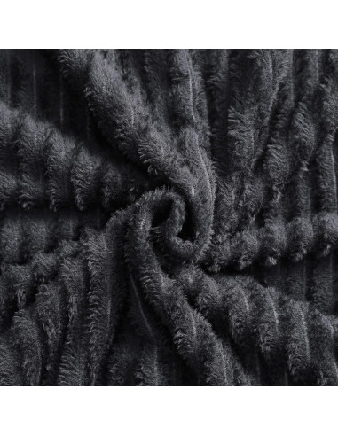 Manta de Franela NTBAY para Bebés 76.2x101.6 cm Negra