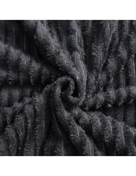 Manta de Franela NTBAY para Bebés 76.2x101.6 cm Negra