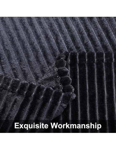 Manta de Franela NTBAY para Bebés 76.2x101.6 cm Negra