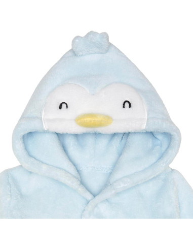 Bata de baño suave Gerber para bebés 0-9 meses pingüino