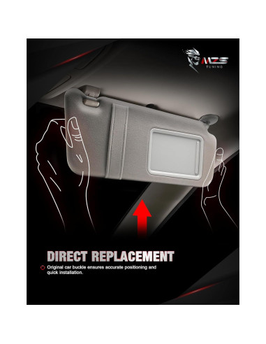 Visera Solar Izquierda MZS para Camry 2007-2011 Gris