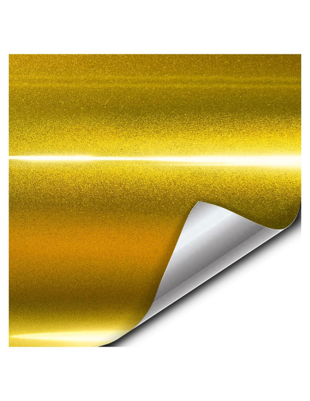 Vinilo VViViD Gloss Metallic Gold 30.48m x 1.52m para Auto