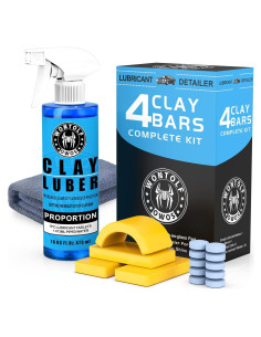 Kit de Detallado de Autos Wontolf - 4 Barras de Arcilla + Lubricante