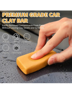 Kit de Detallado de Autos Wontolf - 4 Barras de Arcilla + Lubricante 2