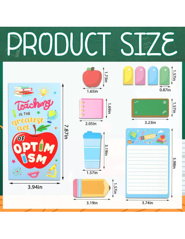 Conjunto de Notas Adhesivas ABTOLS para Maestros 400 Hojas