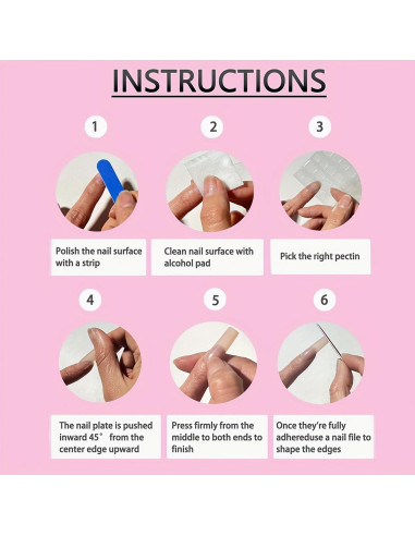 Uñas Postizas Cortas Acrílicas OCOUYVD Flores Rojas 24 Pcs