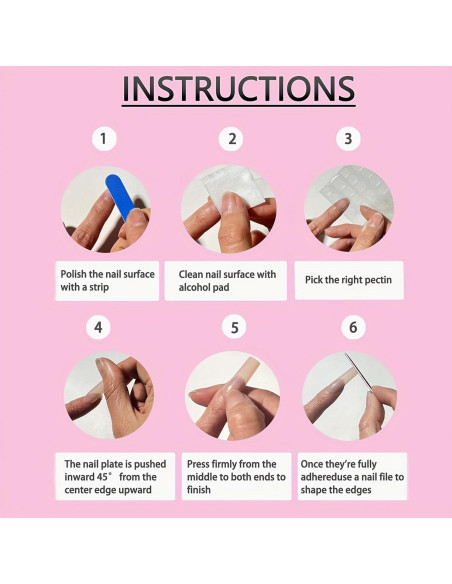 Uñas Postizas Cortas Acrílicas OCOUYVD Flores Rojas 24 Pcs