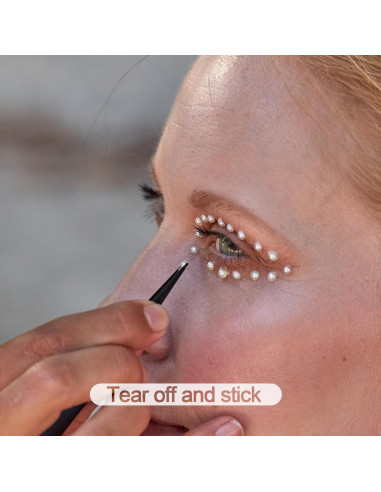 BlingKingdom 660pcs Perlas Autoadhesivas Blancas para Manualidades