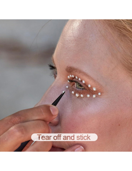 BlingKingdom 660pcs Perlas Autoadhesivas Blancas para Manualidades