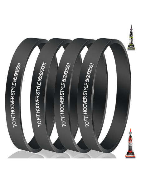Correas de Reemplazo para Aspiradora Hoover 562932001 - 4 Piezas
