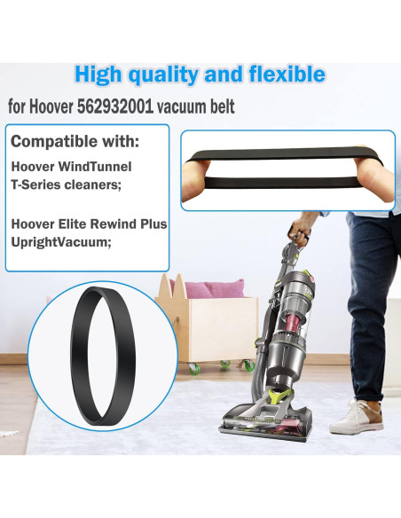 Correas de Reemplazo para Aspiradora Hoover 562932001 - 4 Piezas
