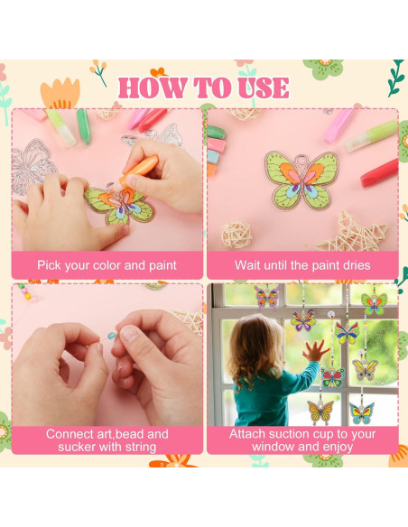 Kit de Manualidades Nlicrst 32 Piezas Mariposa DIY