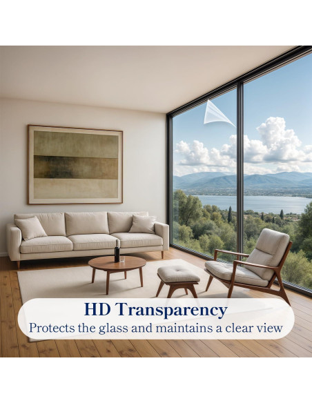 Película de Seguridad para Ventanas Qualsen 4 Mil 44.3x200cm