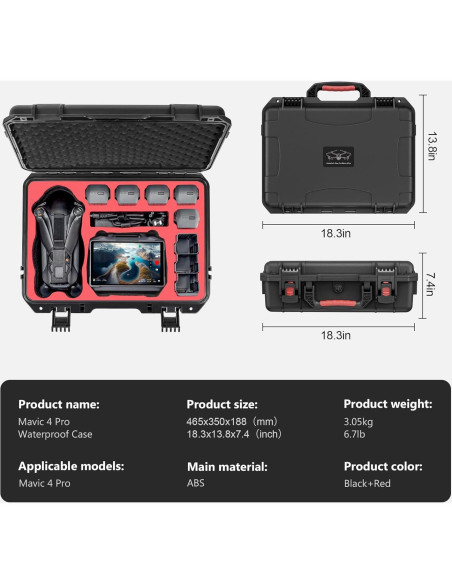 Estuche Duro Impermeable STARTRC para DJI Mavic 4 Pro