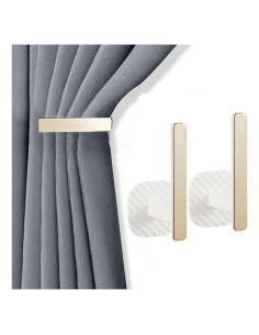Soportes de Cortina Kinktons Dorados Autoadhesivos 2 Piezas