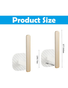 Soportes de Cortina Kinktons Dorados Autoadhesivos 2 Piezas 2