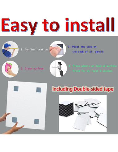 Paneles Acústicos de Espuma YWSHUF 8 Piezas 39.9x30cm