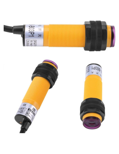 Sensor Fotoeléctrico PNP IR 3 Hilos 6-36V DC E18-B03P1