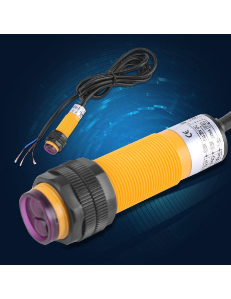 Sensor Fotoeléctrico PNP IR 3 Hilos 6-36V DC E18-B03P1