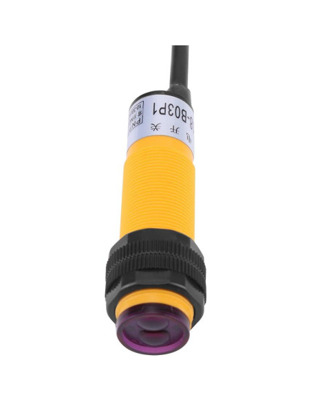 Sensor Fotoeléctrico PNP IR 3 Hilos 6-36V DC E18-B03P1
