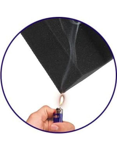 Paquete de 12 paneles acústicos negros 30.48x30.48 cm