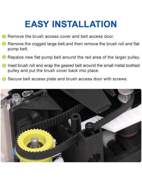 Conjunto de Correas de Reemplazo LANMU para Bissell 3071 3067