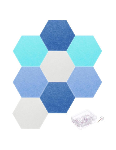 Paneles Acústicos Hexagonales MECCANIXITY 30x26cm B1 Ignífugos